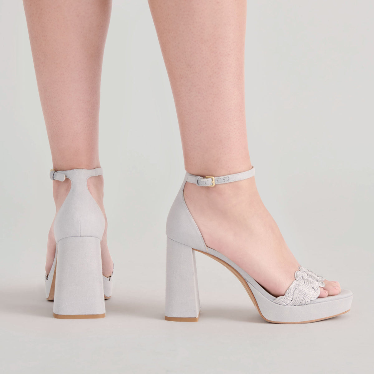 PELTIN HEELS GREY WOVEN RAFFIA
 – Dolce Vita | Dolce Vita