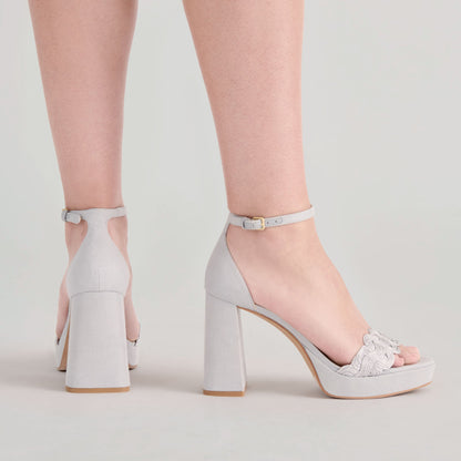 PELTIN HEELS GREY WOVEN RAFFIA
 – Dolce Vita | Dolce Vita