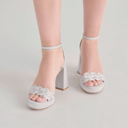PELTIN HEELS GREY WOVEN RAFFIA
 – Dolce Vita | Dolce Vita
