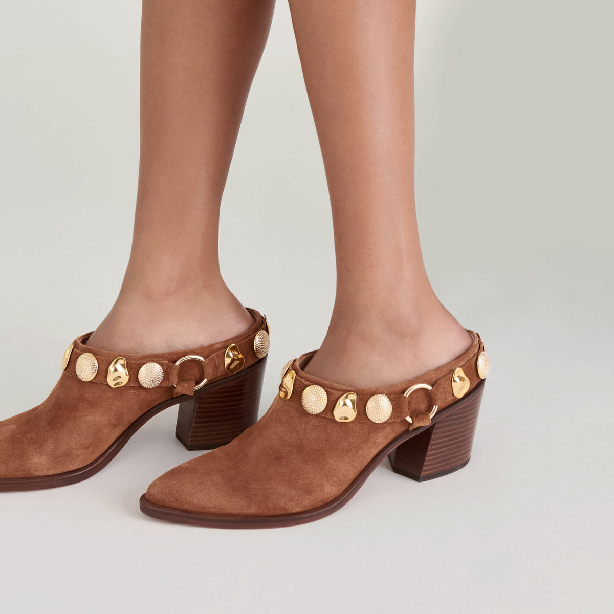 Kanyon Brown Suede Heels | Dolce Vita