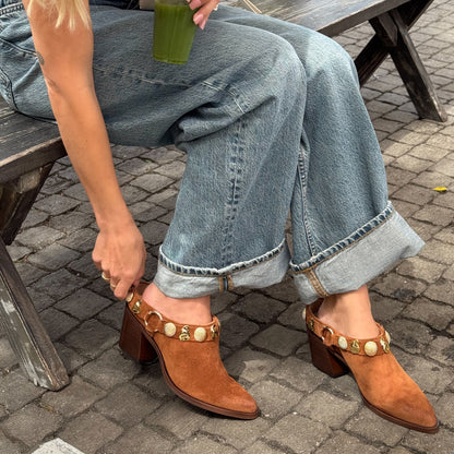 Kanyon Brown Suede Heels | Dolce Vita