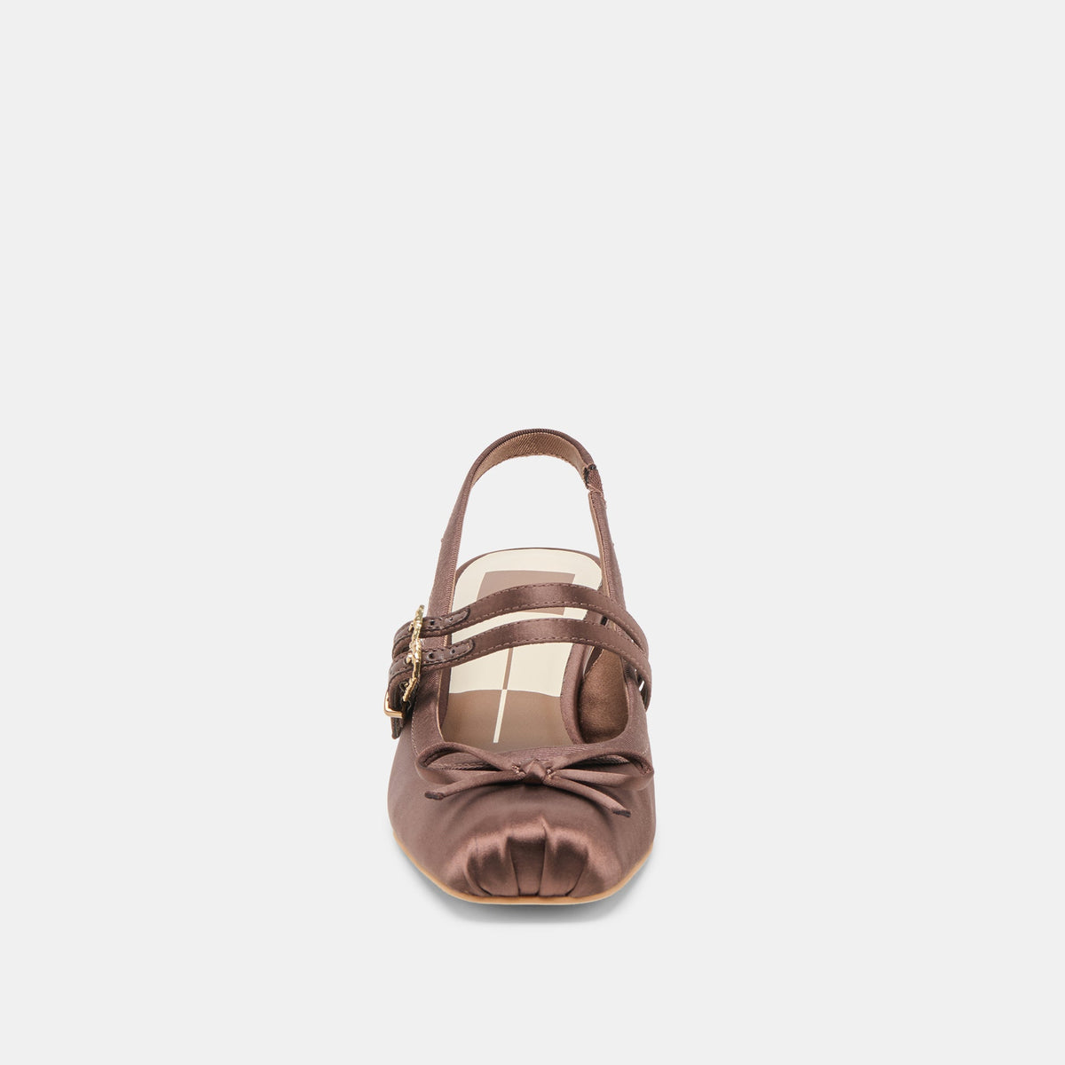 Loris Mahogany Satin Heels | Dolce Vita
