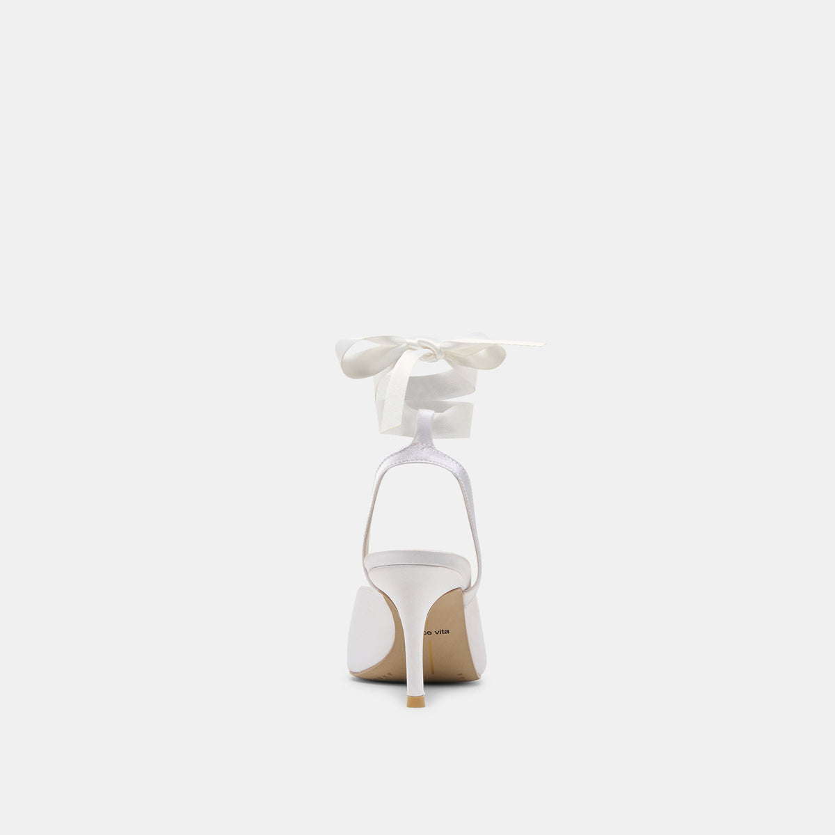 Efora True White Satin Heels | Dolce Vita