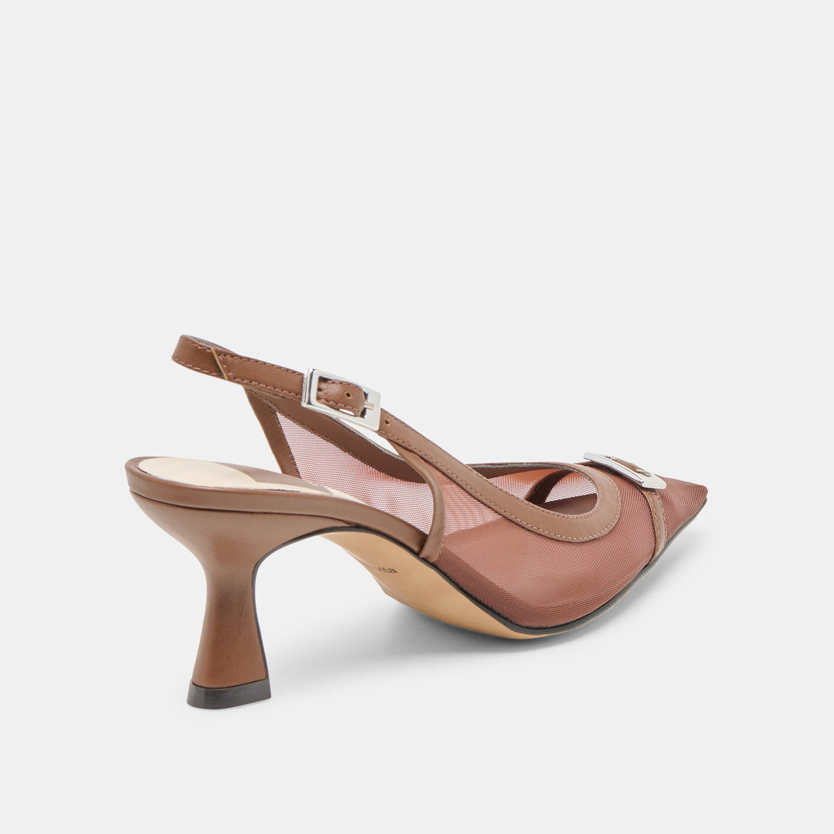 Lorine Espresso Mesh Heels | Dolce Vita