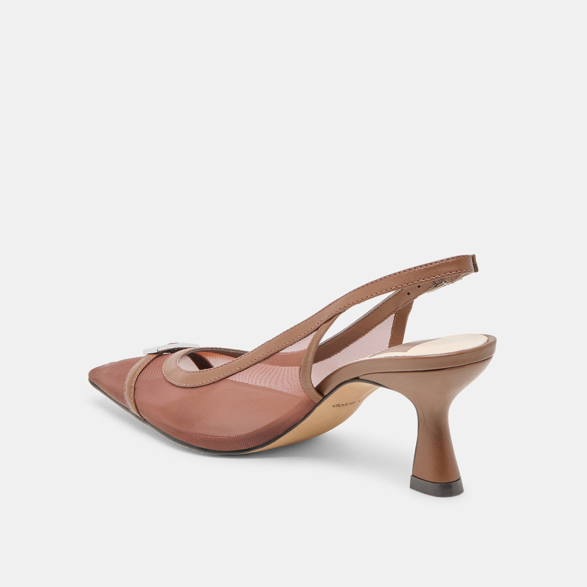 Lorine Espresso Mesh Heels | Dolce Vita