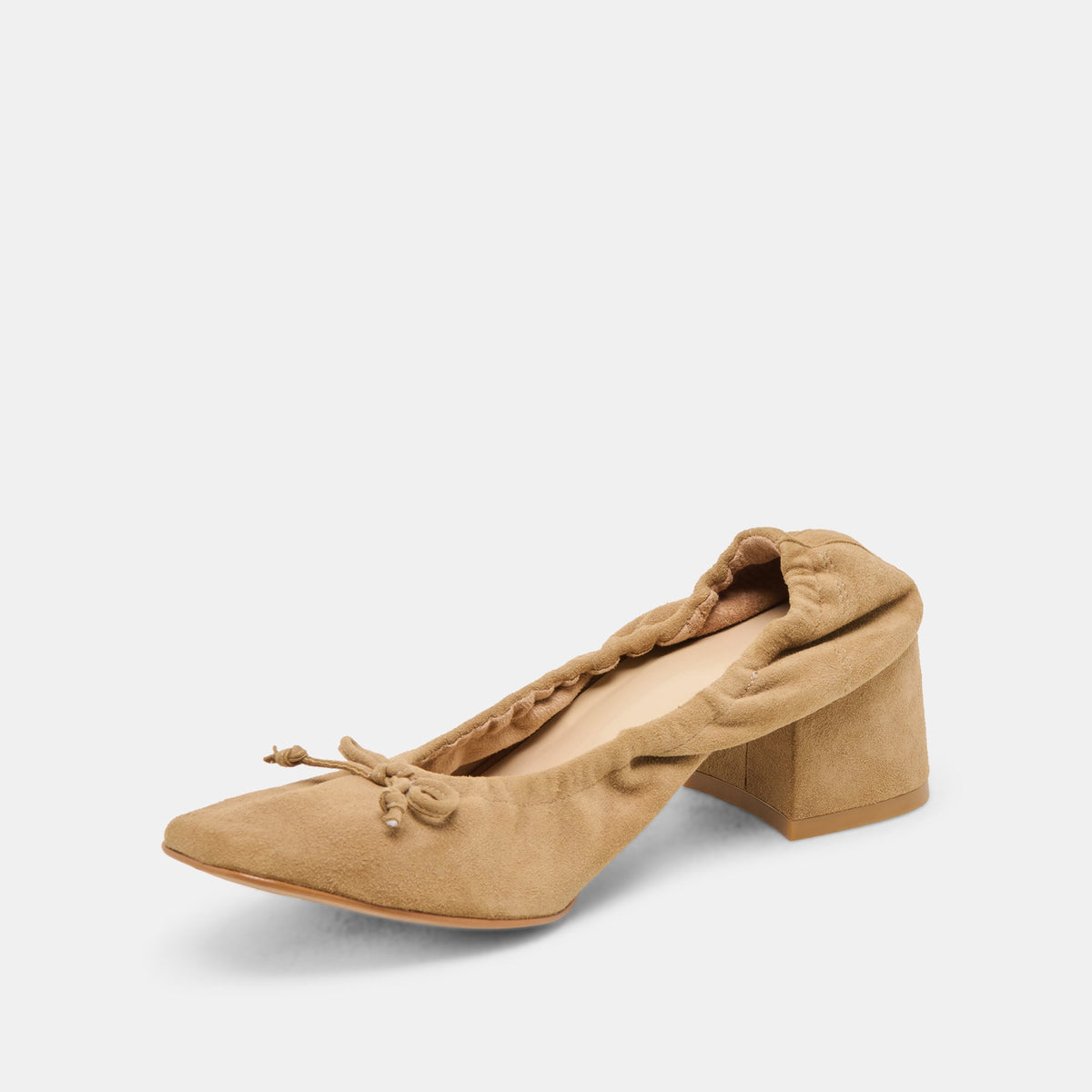 Karmin Dk Taupe Suede Heels | Dolce Vita