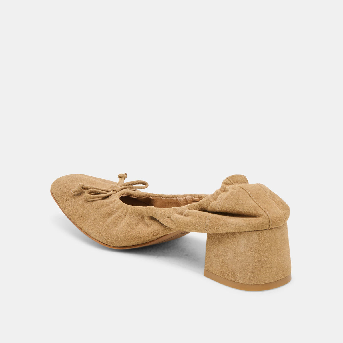 Karmin Dk Taupe Suede Heels | Dolce Vita