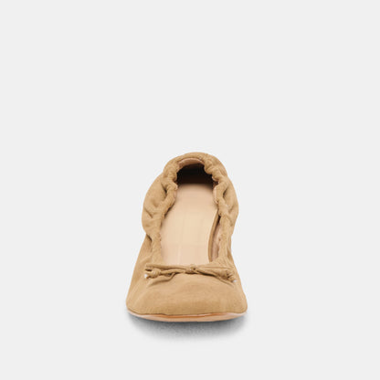 Karmin Dk Taupe Suede Heels | Dolce Vita