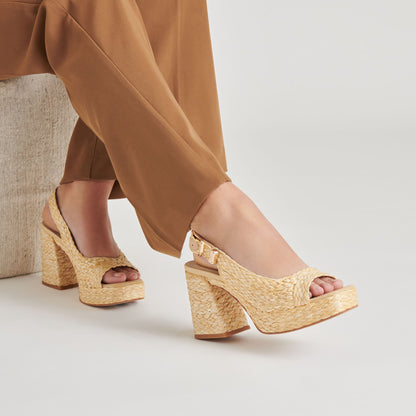 FLORES HEELS NATURAL RAFFIA
 – Dolce Vita | Dolce Vita