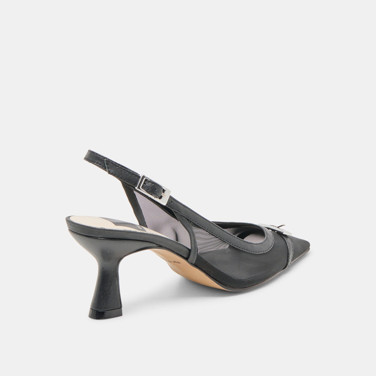 Lorine Onyx Mesh Heels | Dolce Vita