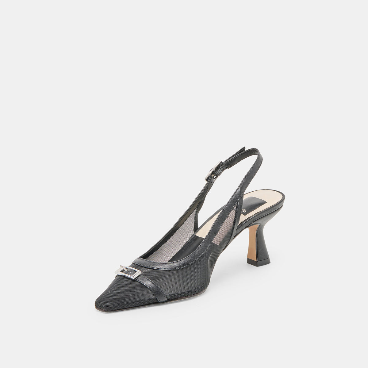 Lorine Onyx Mesh Heels | Dolce Vita