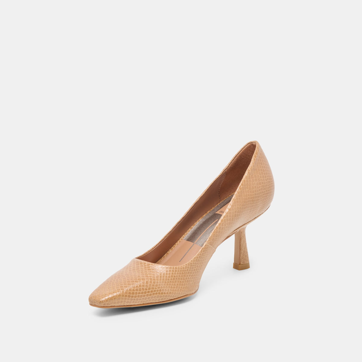 Briona Whiskey Embossed Leather Heels | Dolce Vita