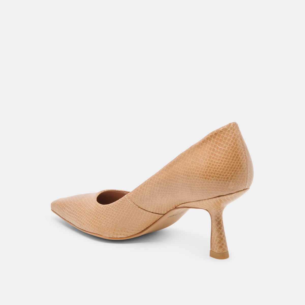 Briona Whiskey Embossed Leather Heels | Dolce Vita