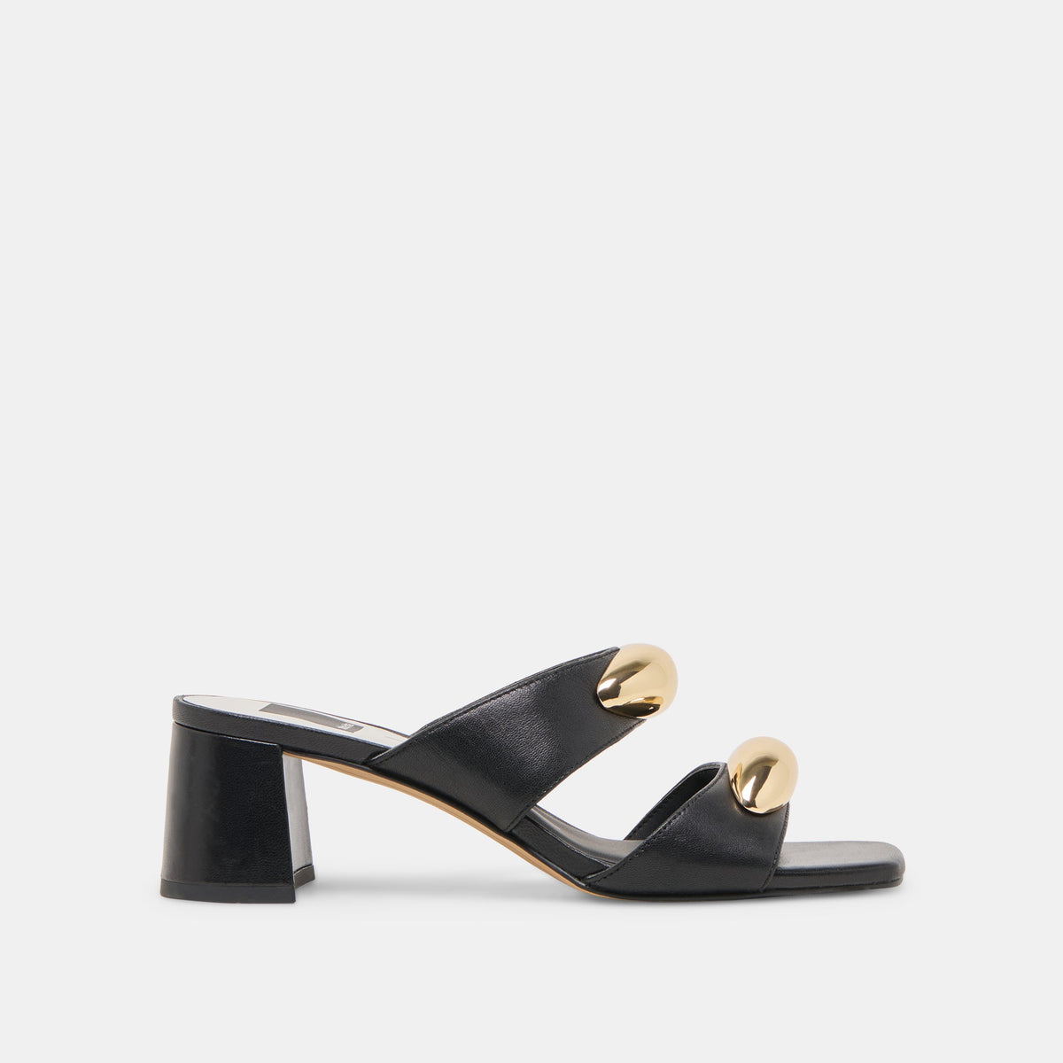 Barnet Black Leather Heels | Dolce Vita