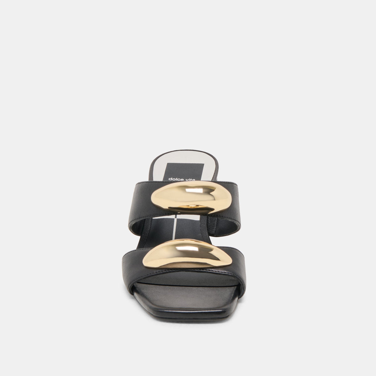 Barnet Black Leather Heels | Dolce Vita