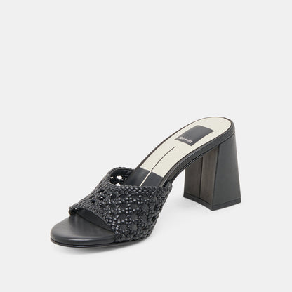 MARGOE HEELS BLACK WOVEN STELLA
 – Dolce Vita | Dolce Vita