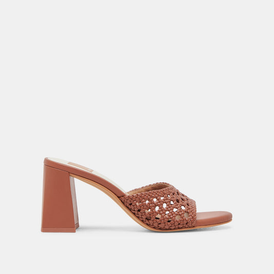 MARGOE HEELS COGNAC WOVEN STELLA
 – Dolce Vita | Dolce Vita