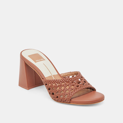 MARGOE HEELS COGNAC WOVEN STELLA
 – Dolce Vita | Dolce Vita