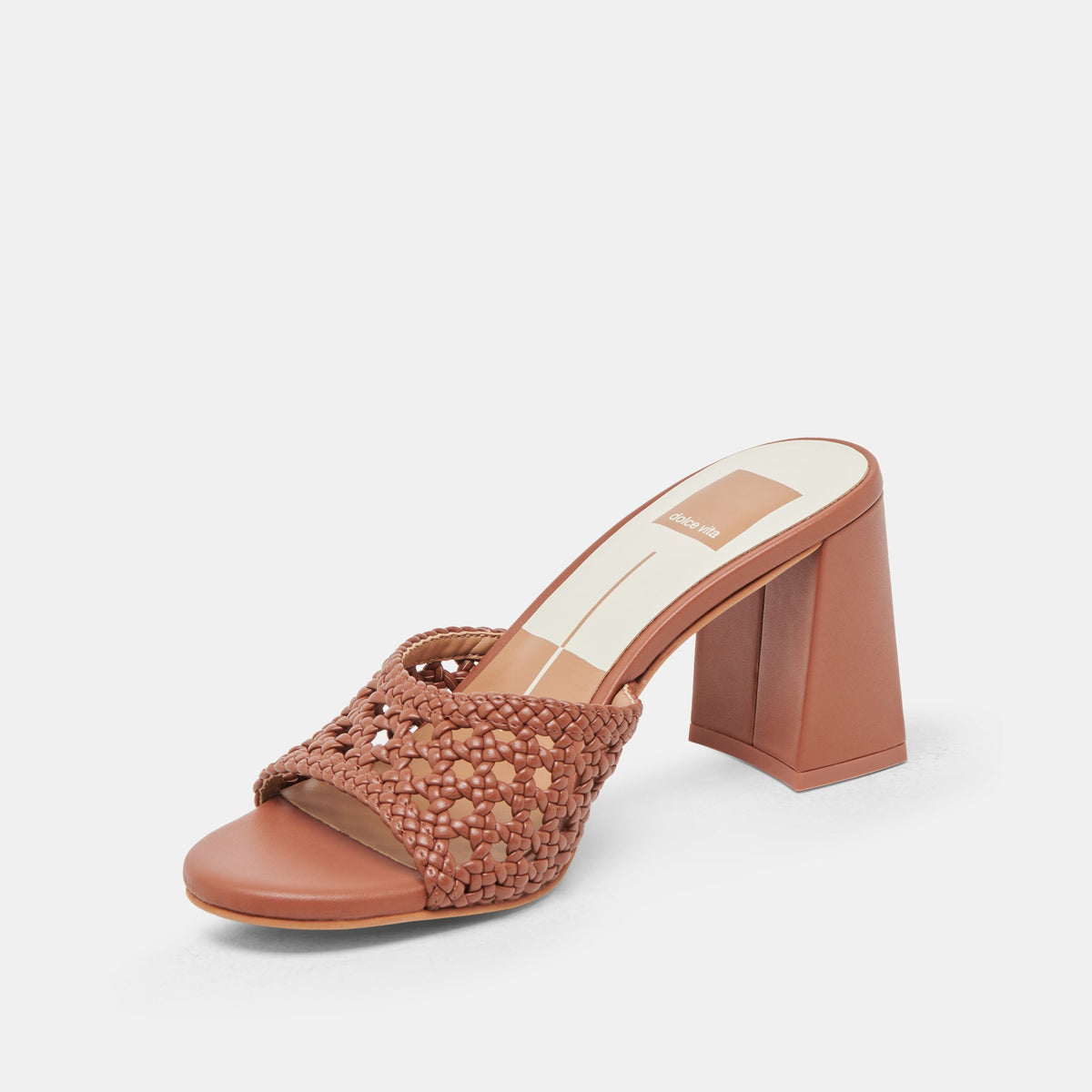 MARGOE HEELS COGNAC WOVEN STELLA
 – Dolce Vita | Dolce Vita
