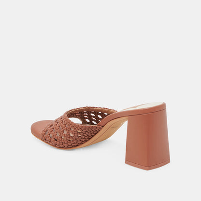 MARGOE HEELS COGNAC WOVEN STELLA
 – Dolce Vita | Dolce Vita