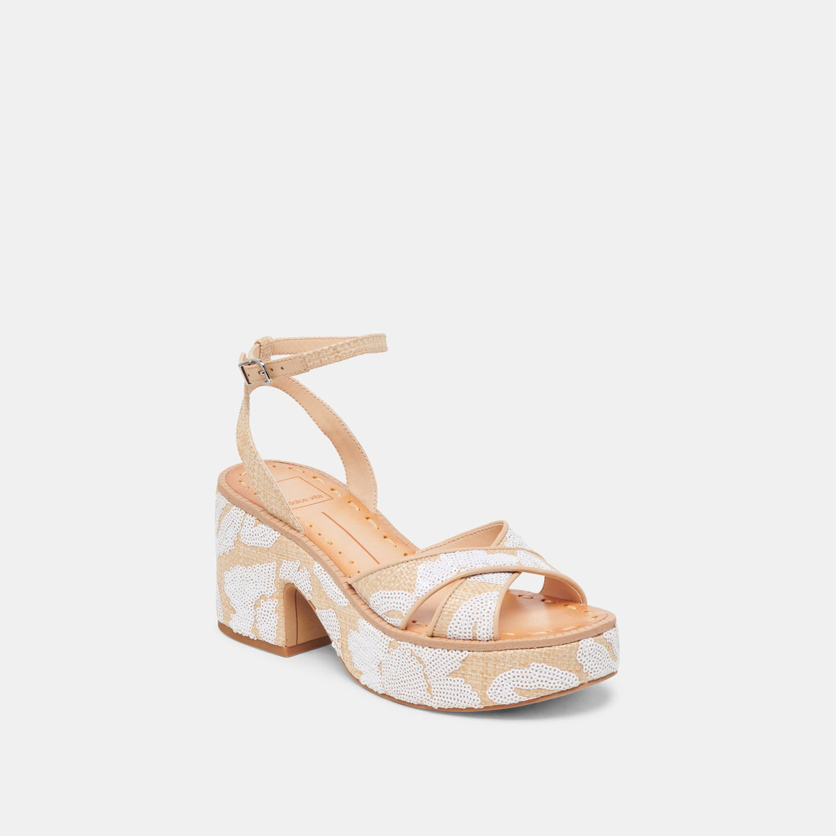 ENIKO HEELS NATURAL MULTI FLORAL SEQUIN
 – Dolce Vita | Dolce Vita