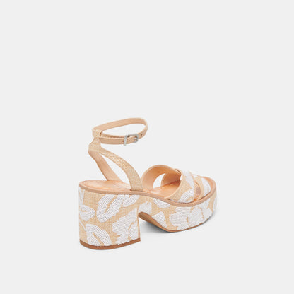 ENIKO HEELS NATURAL MULTI FLORAL SEQUIN
 – Dolce Vita | Dolce Vita