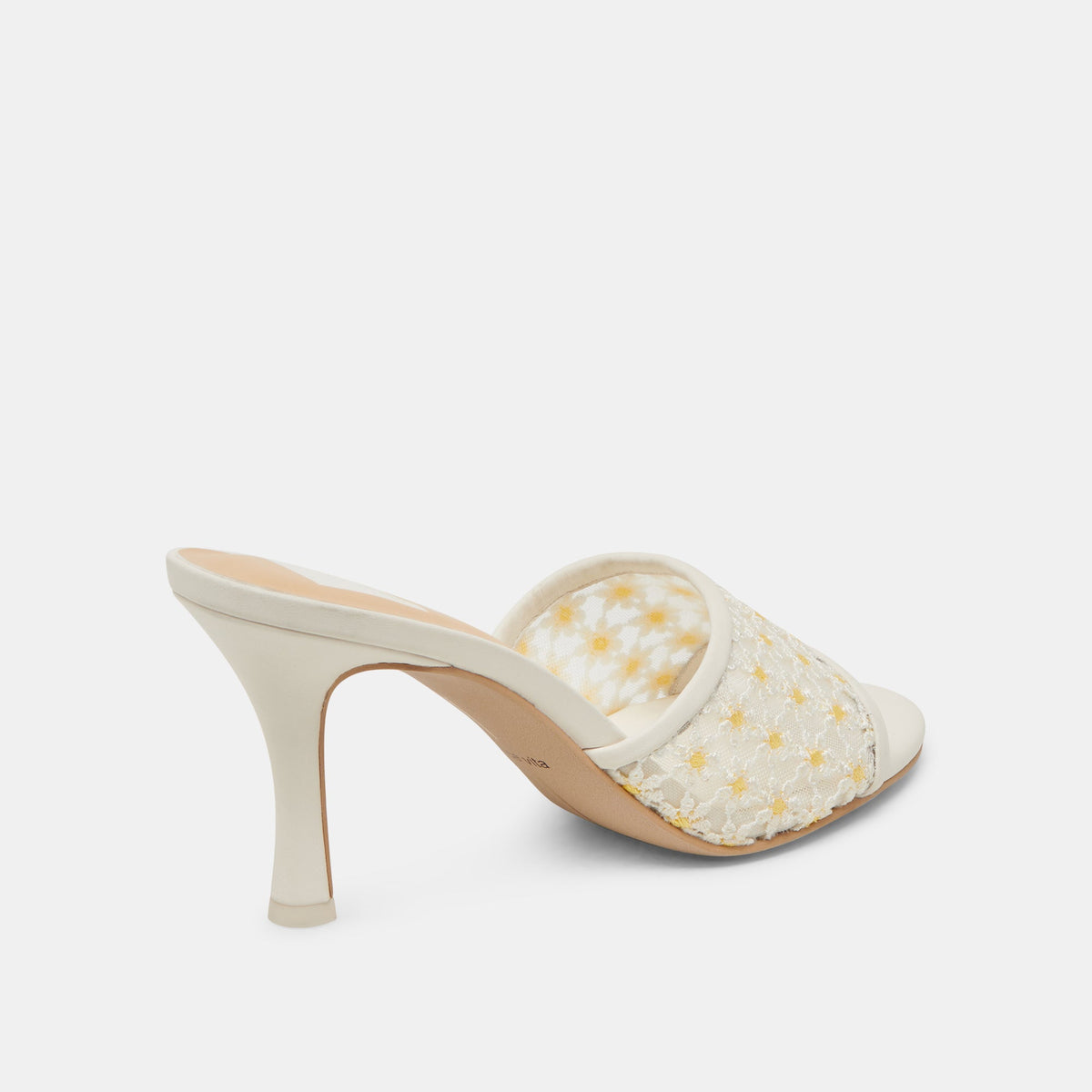 LAVENA FLORAL HEELS WHITE YELLOW FLORAL MESH
 – Dolce Vita | Dolce Vita