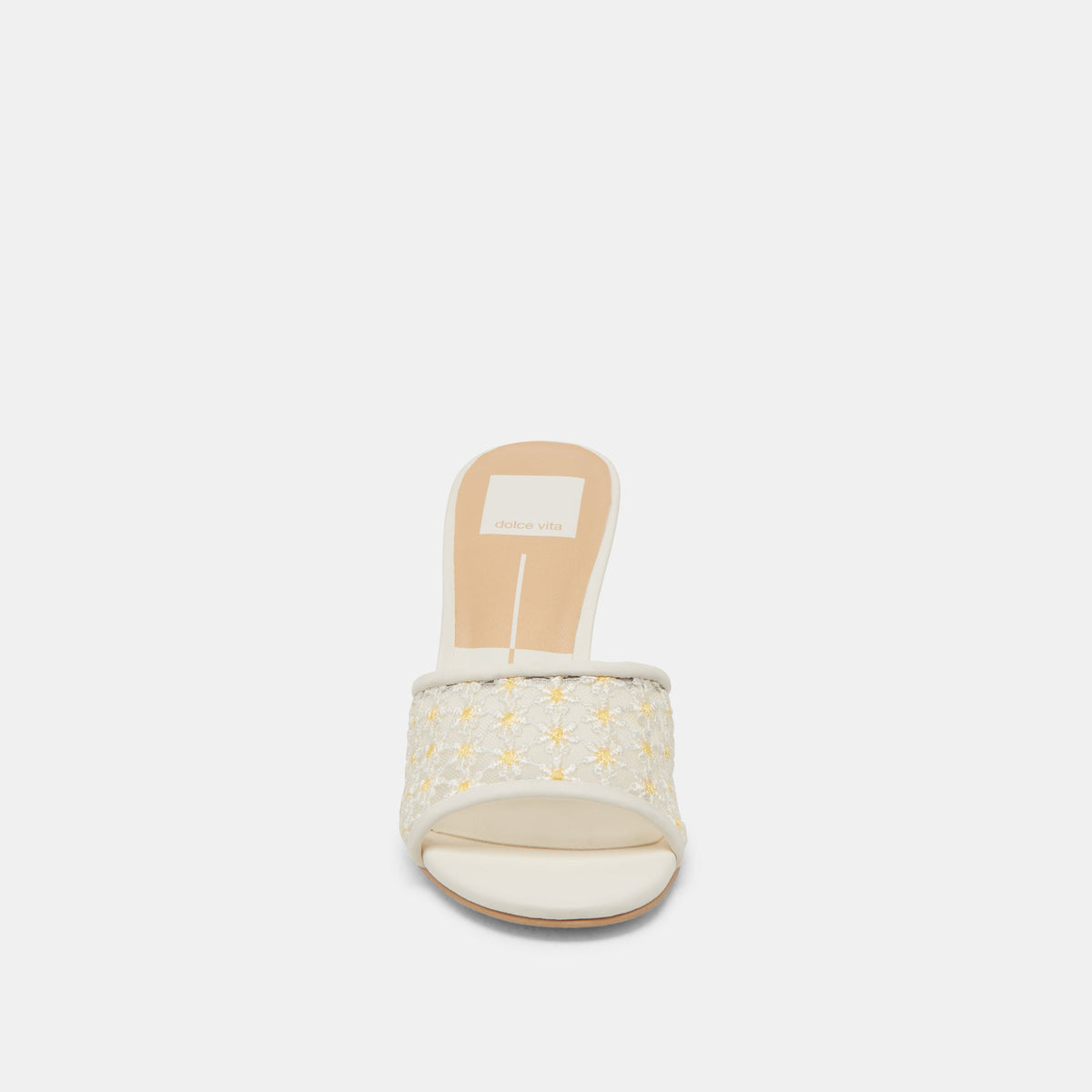 LAVENA FLORAL HEELS WHITE YELLOW FLORAL MESH
 – Dolce Vita | Dolce Vita