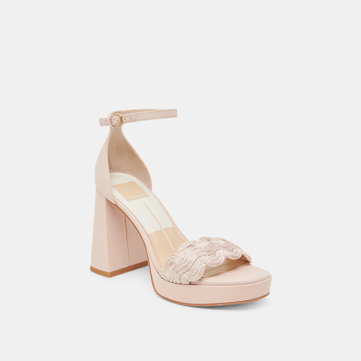 PELTIN HEELS LIGHT PINK WOVEN RAFFIA
 – Dolce Vita | Dolce Vita