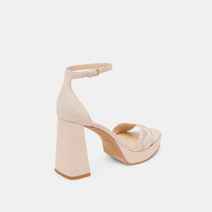 PELTIN HEELS LIGHT PINK WOVEN RAFFIA
 – Dolce Vita | Dolce Vita