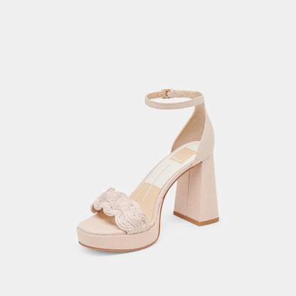 PELTIN HEELS LIGHT PINK WOVEN RAFFIA
 – Dolce Vita | Dolce Vita