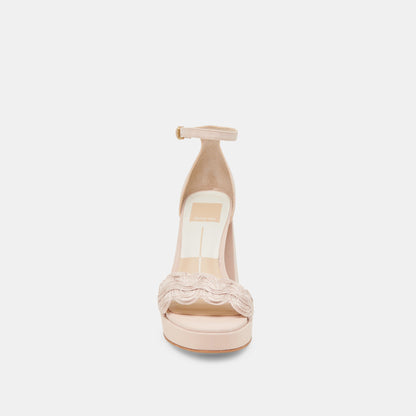 PELTIN HEELS LIGHT PINK WOVEN RAFFIA
 – Dolce Vita | Dolce Vita
