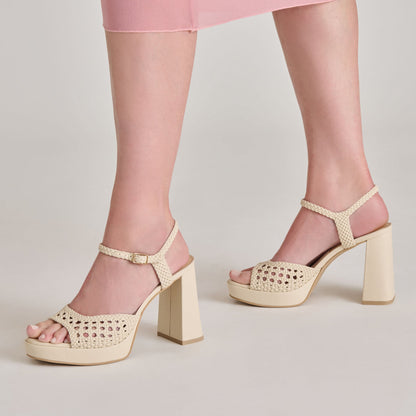PEYTEN HEELS CREME WOVEN STELLA
 – Dolce Vita | Dolce Vita