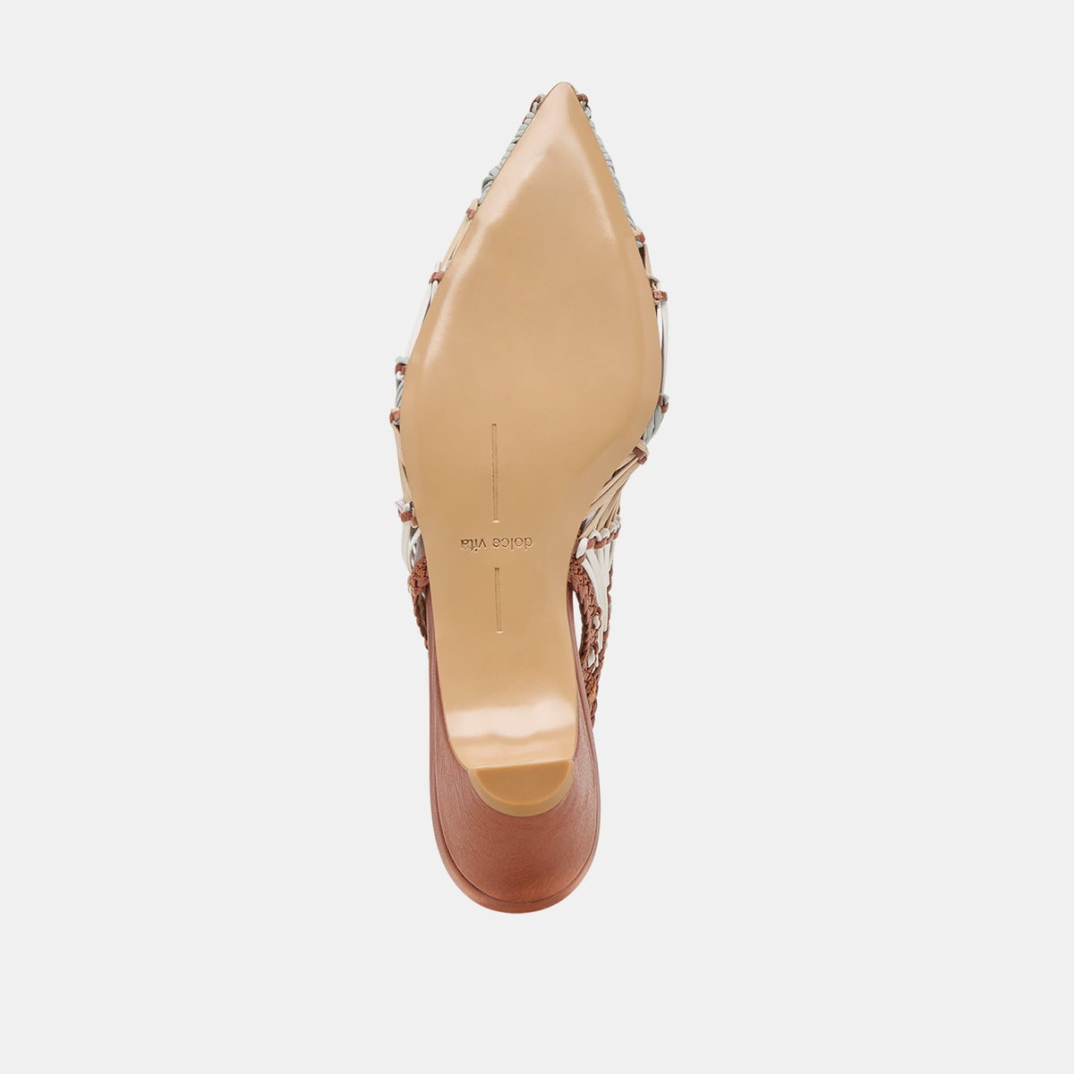Dafney Tan Multi Woven Leather Heels | Dolce Vita