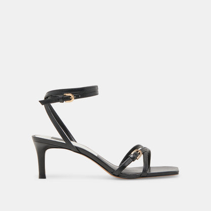 BAMBY HEELS BLACK LEATHER
 – Dolce Vita | Dolce Vita