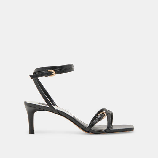 BAMBY HEELS BLACK LEATHER
 – Dolce Vita | Dolce Vita