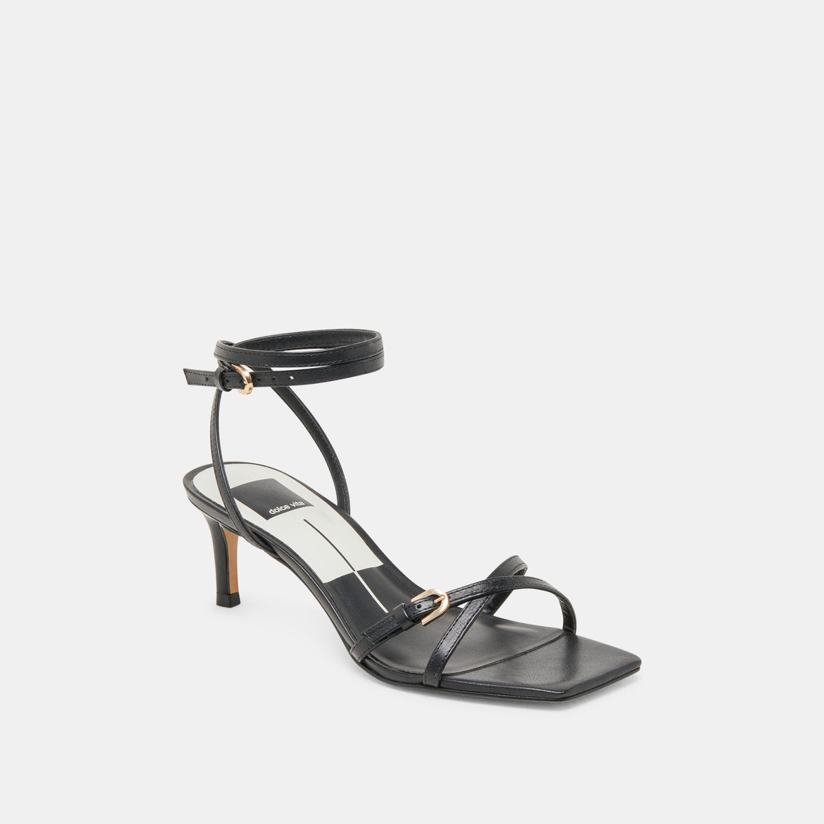 BAMBY HEELS BLACK LEATHER
 – Dolce Vita | Dolce Vita