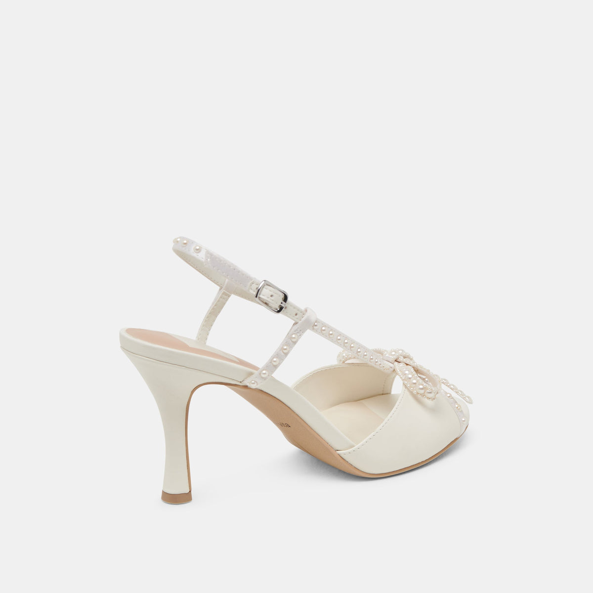 LONNY PEARL HEELS WHITE SATIN
 – Dolce Vita | Dolce Vita
