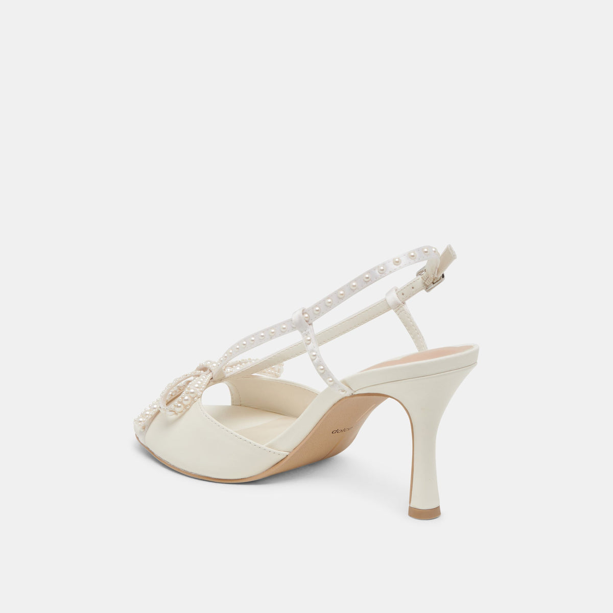 LONNY PEARL HEELS WHITE SATIN
 – Dolce Vita | Dolce Vita