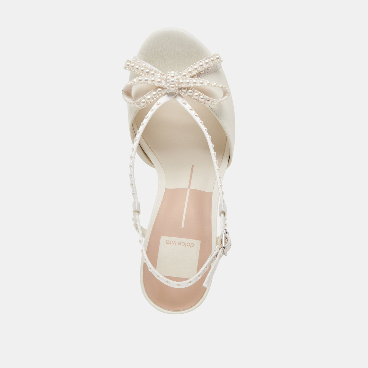 LONNY PEARL HEELS WHITE SATIN
 – Dolce Vita | Dolce Vita