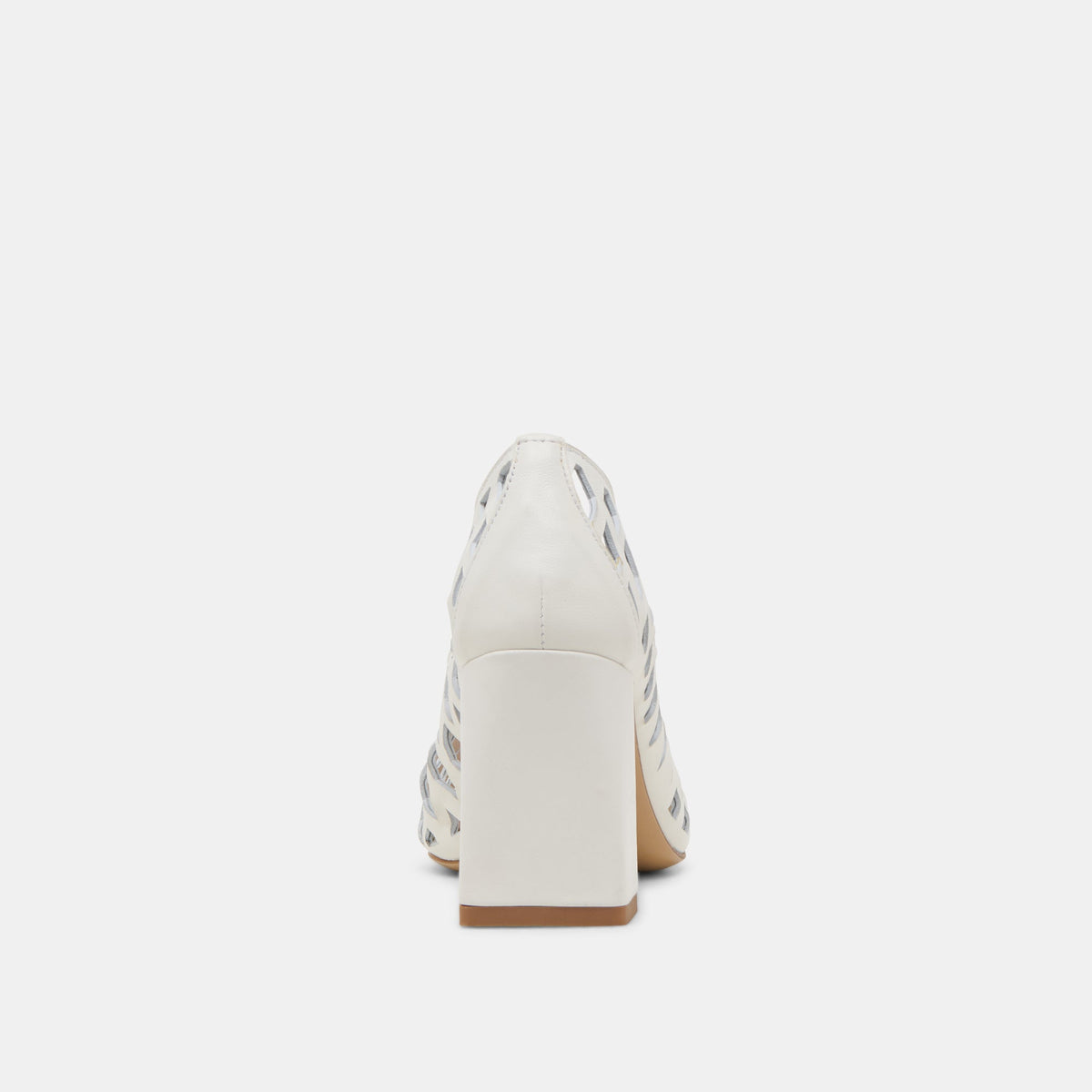 Tanya Bone Woven Leather Heels | Dolce Vita