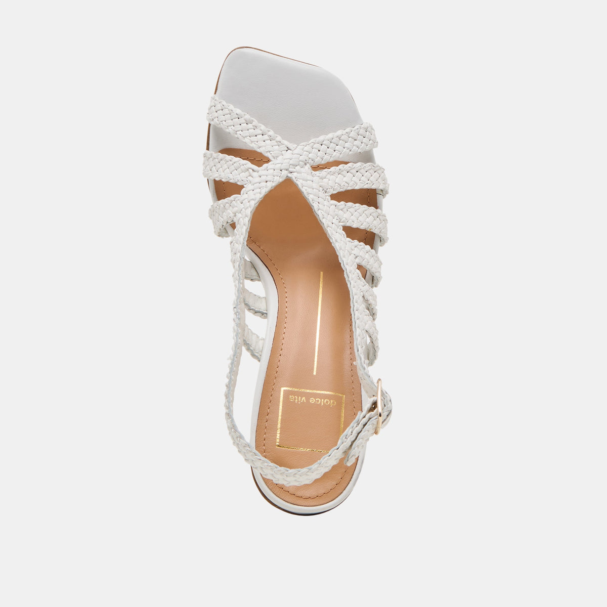 SICILY HEELS WHITE WOVEN LEATHER
 – Dolce Vita | Dolce Vita