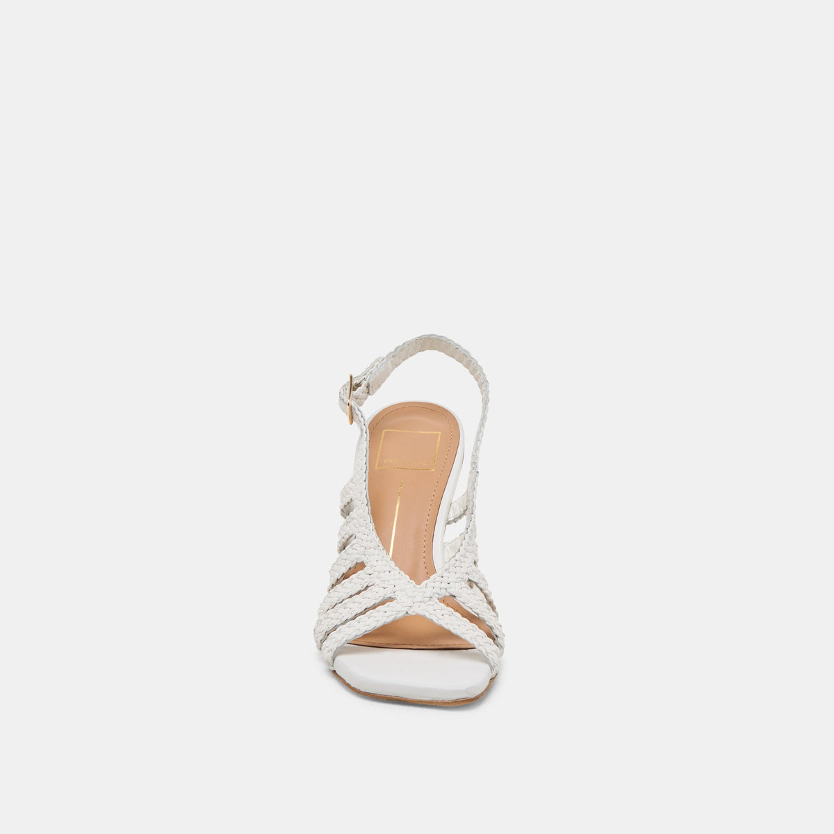 SICILY HEELS WHITE WOVEN LEATHER
 – Dolce Vita | Dolce Vita