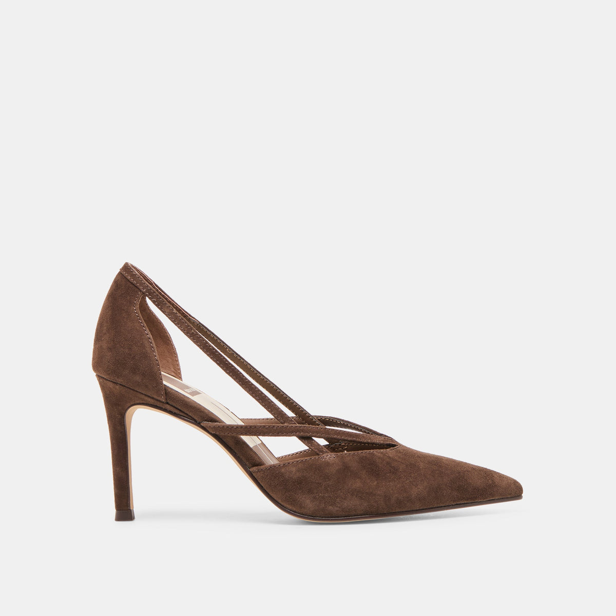 Kaine Dk Brown Suede Heels | Dolce Vita