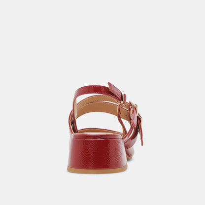 PATZY HEELS CRIMSON CRINKLE PATENT LEATHER
 – Dolce Vita | Dolce Vita