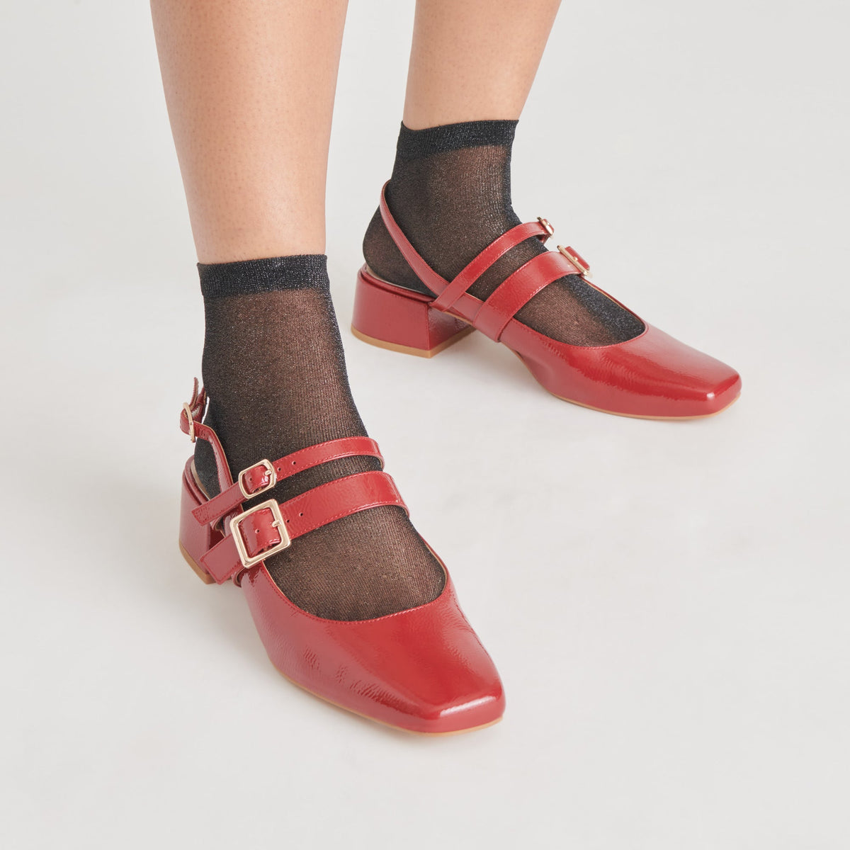 PATZY HEELS CRIMSON CRINKLE PATENT LEATHER
 – Dolce Vita | Dolce Vita