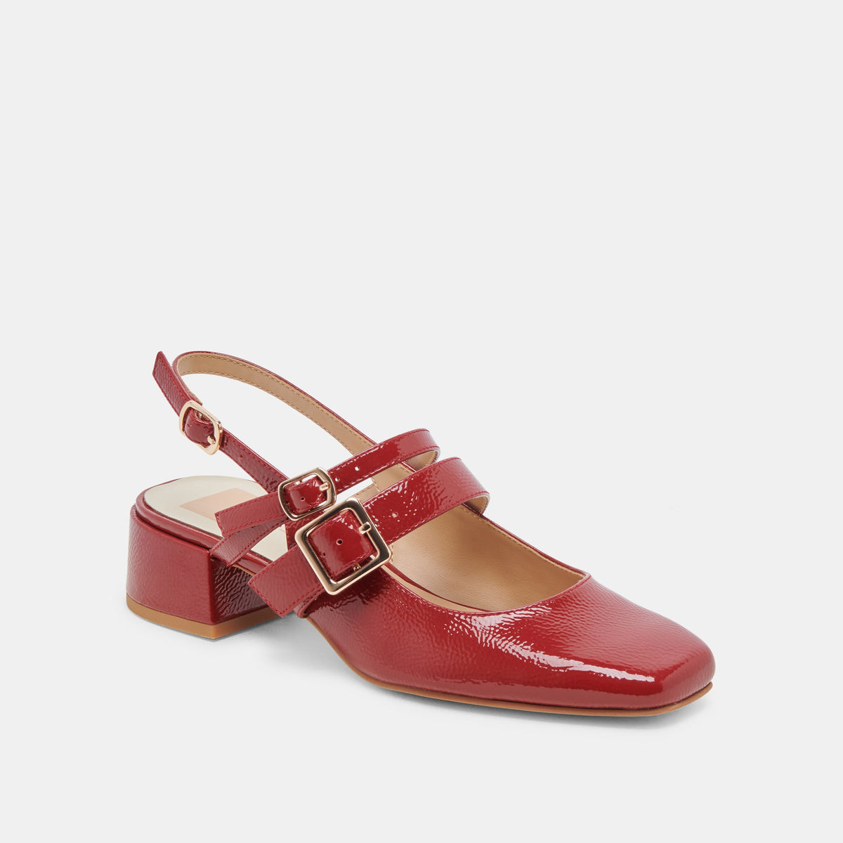 PATZY HEELS CRIMSON CRINKLE PATENT LEATHER
 – Dolce Vita | Dolce Vita