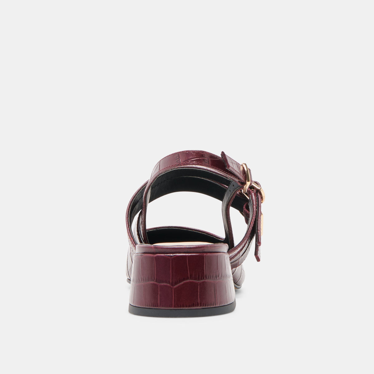 Patzy Oxblood Embossed Leather Heels | Dolce Vita