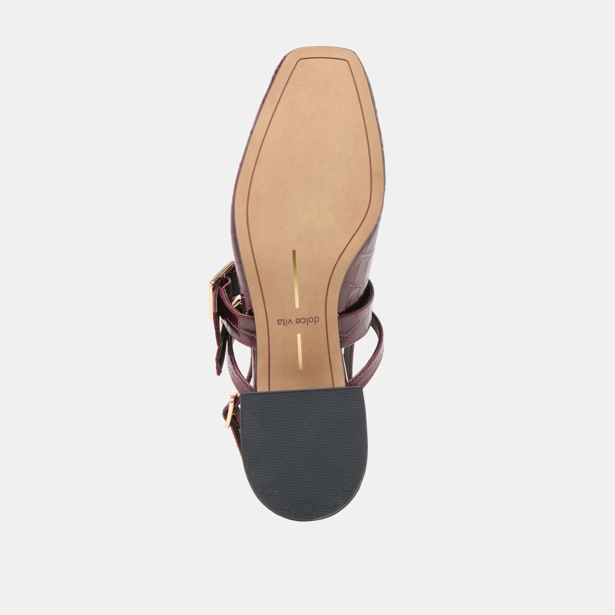 Patzy Oxblood Embossed Leather Heels | Dolce Vita