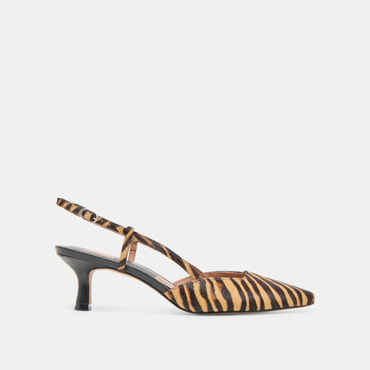 Odela Tiger Calf Hair Heels | Dolce Vita